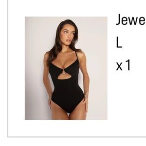 Black Cutout TA3 shapewear swimsuit never worn